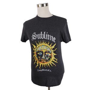Men’s Large Sublime Long Beach CA Gray Graphic T-Shirt